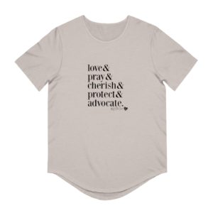 Love & Foster Parent T-Shirt – Unisex Jersey Curved Hem Tee